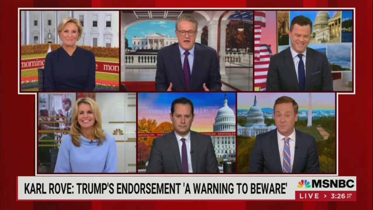 Mika Tries To Shut Down 'Roided-Out' Scarborough's Rant on GOP Losers
