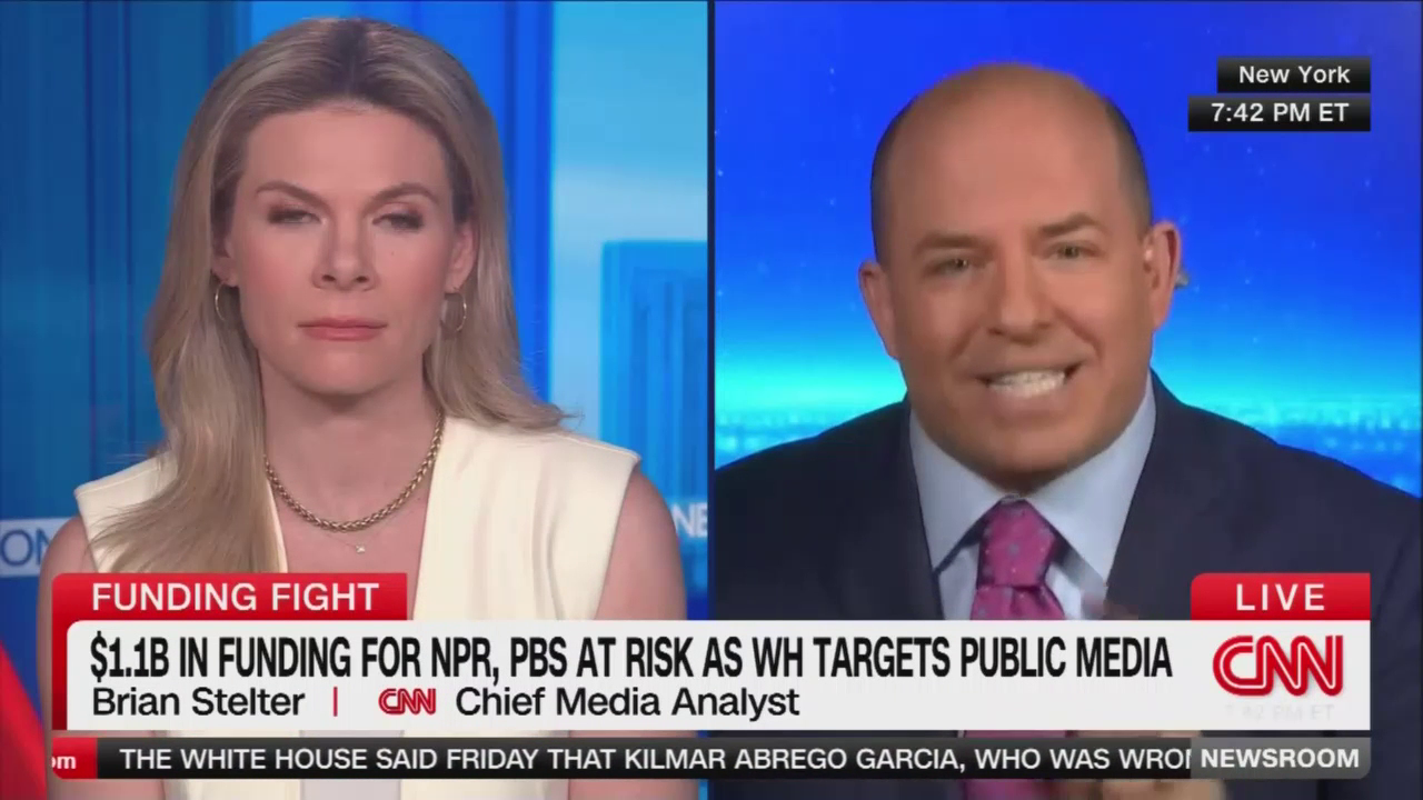 CNN's Brian Stelter WAILS That Cutting NPR/PBS Is Trump's 'Autocratic ...