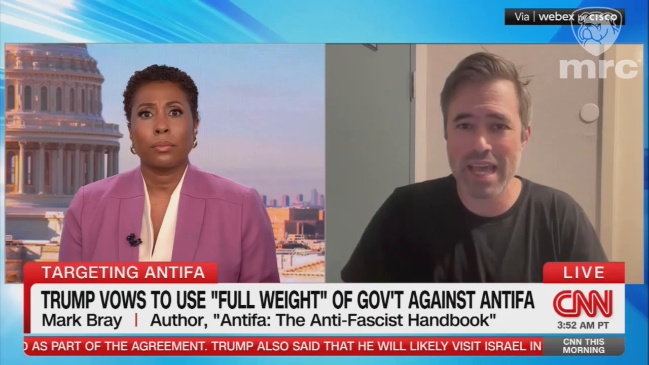 CNN This Morning Platforms Known Antifa Sympathizer Mark Bray