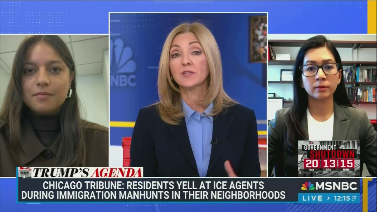 MSNBC's Jansing Touts Chicago Residents 'Standing Up to' ICE