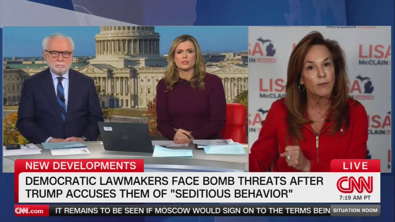 GOP Rep Lisa McClain Fires Back At CNN's Wolf Blitzer And Pamela Brown ...