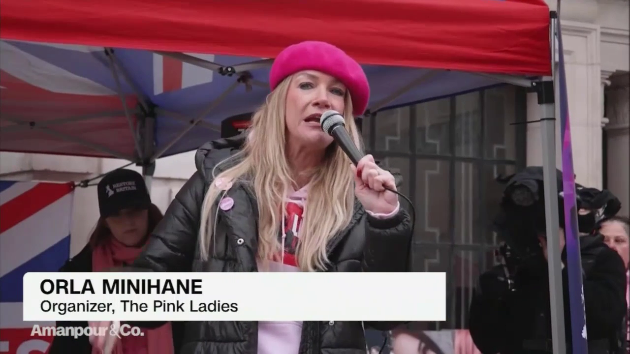 PBS’s Amanpour Sees Red Over ‘Pink Ladies’ in UK Fighting for Safety vs. Migrants