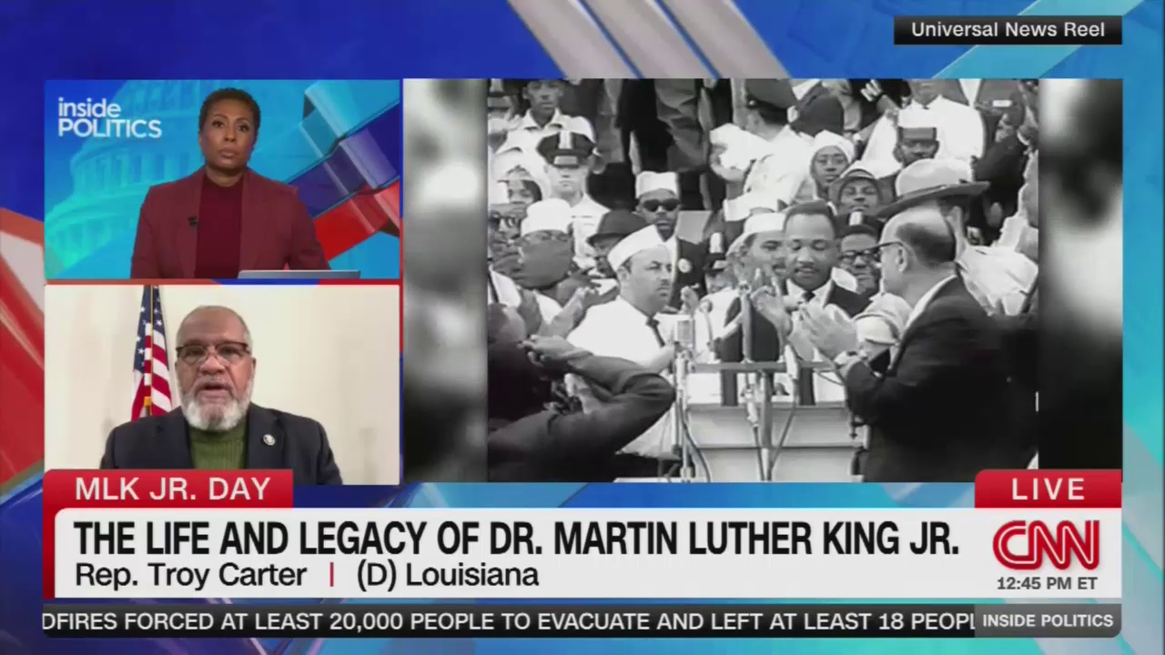 CNN's Audie Cronish Begins Her Interview With Dem Rep Troy Carter By ...