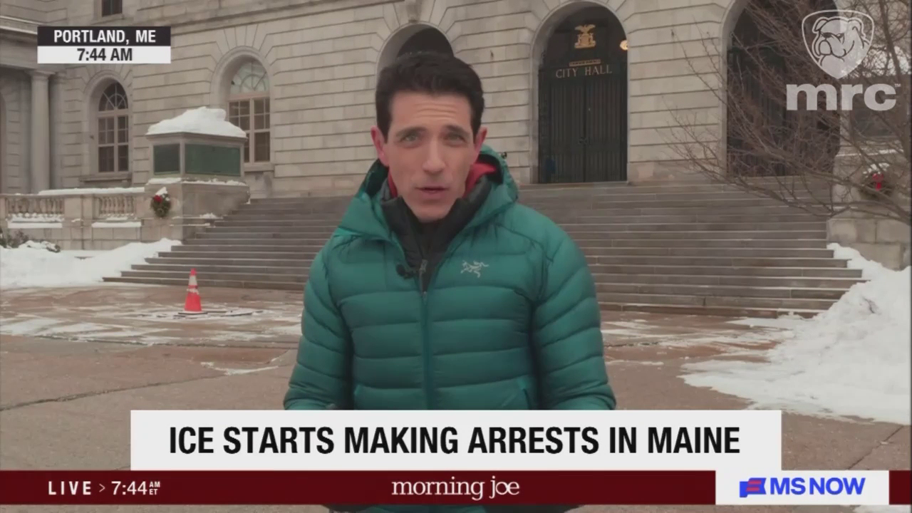 MS Now Reporter Questions ICE Arrests of Convicted Criminals in Maine