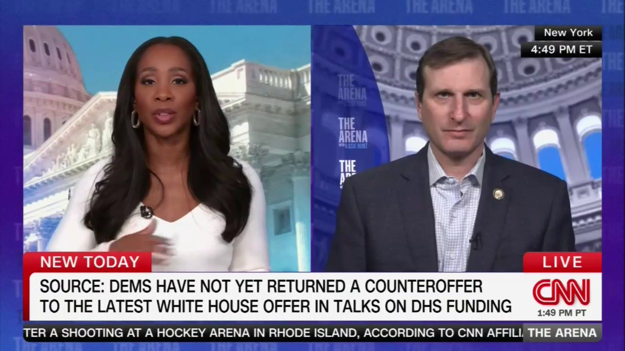 Monday On CNN's 'The Arena', Abby Phillip Who Was Subbing, Interviewed Congressman Dan Goldman (D-NY) About The Government Shutdown And The Funding Of ICE, And She Actually Asked Some Tough Questions