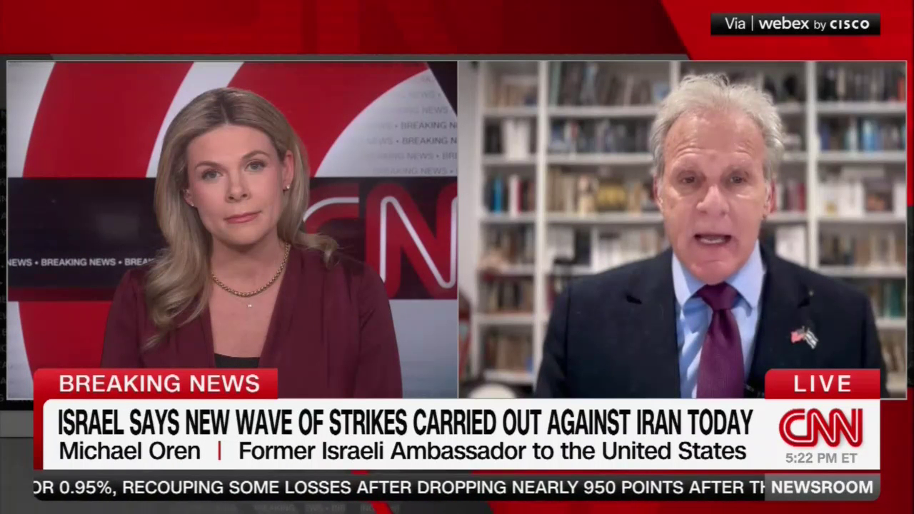 Saturday During CNN's 'Newsroom' Coverage Of The War With Iran, Former ...