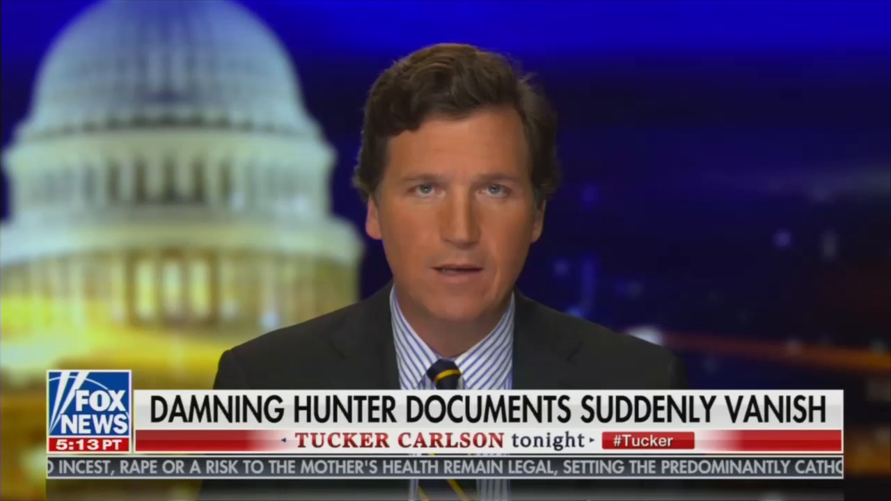 Tucker: Hunter Biden Docs 'Vanished' in Mail Before Getting to Fox