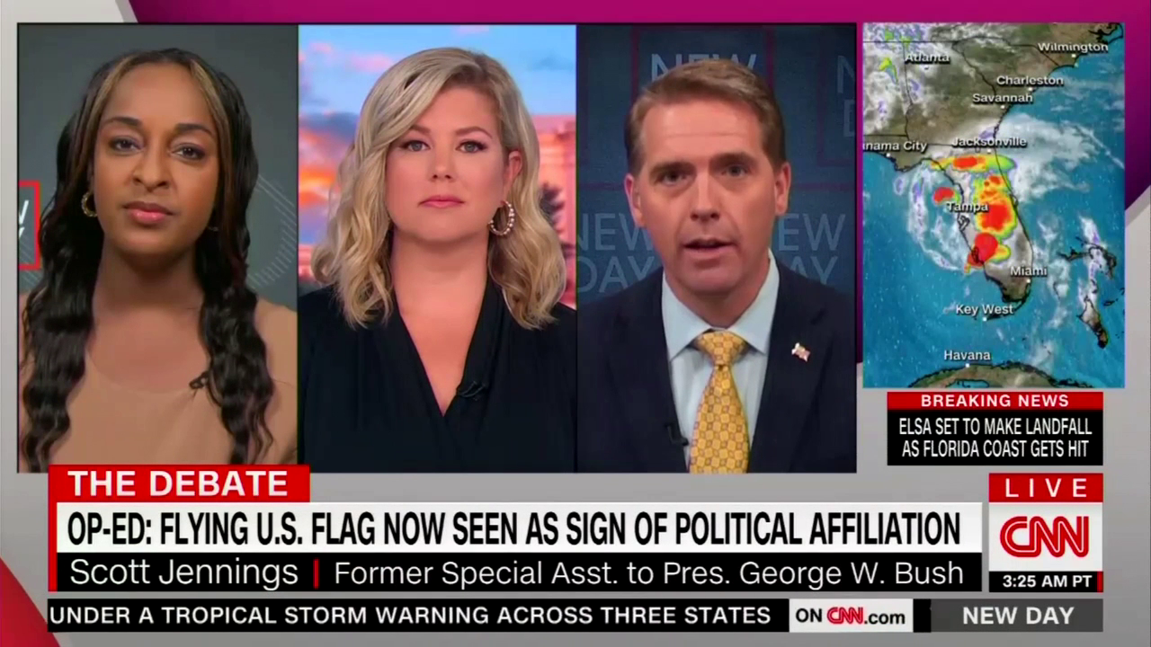 CNN’s Jennings Slams ‘Deranged’ NYT Tarring American Flag as Divisive