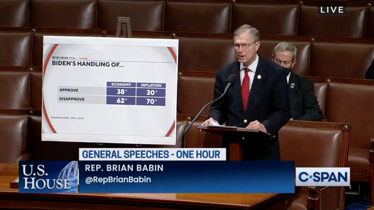 Rep. Babin: Dems’ ‘Reckless Policies…Have Put You and Your Families in ...